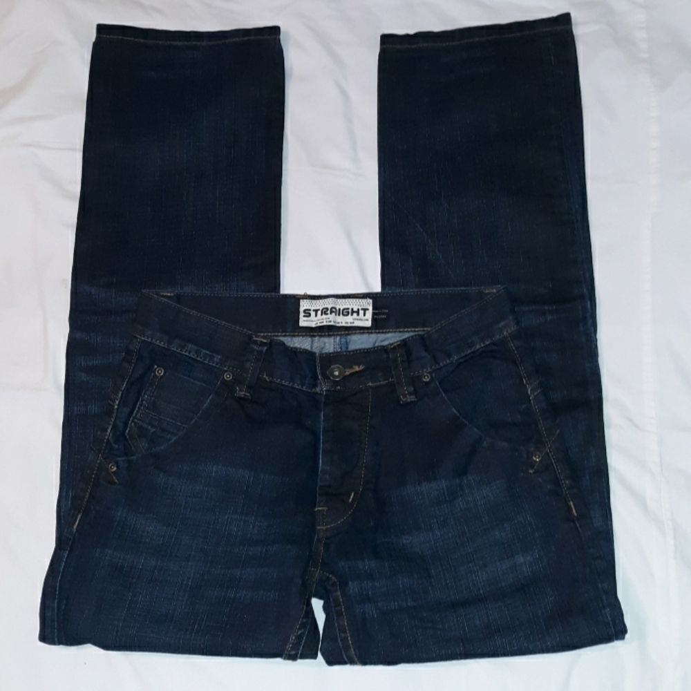 Topman Denim is Dead Mens Moto Straight Jeans‎ 30